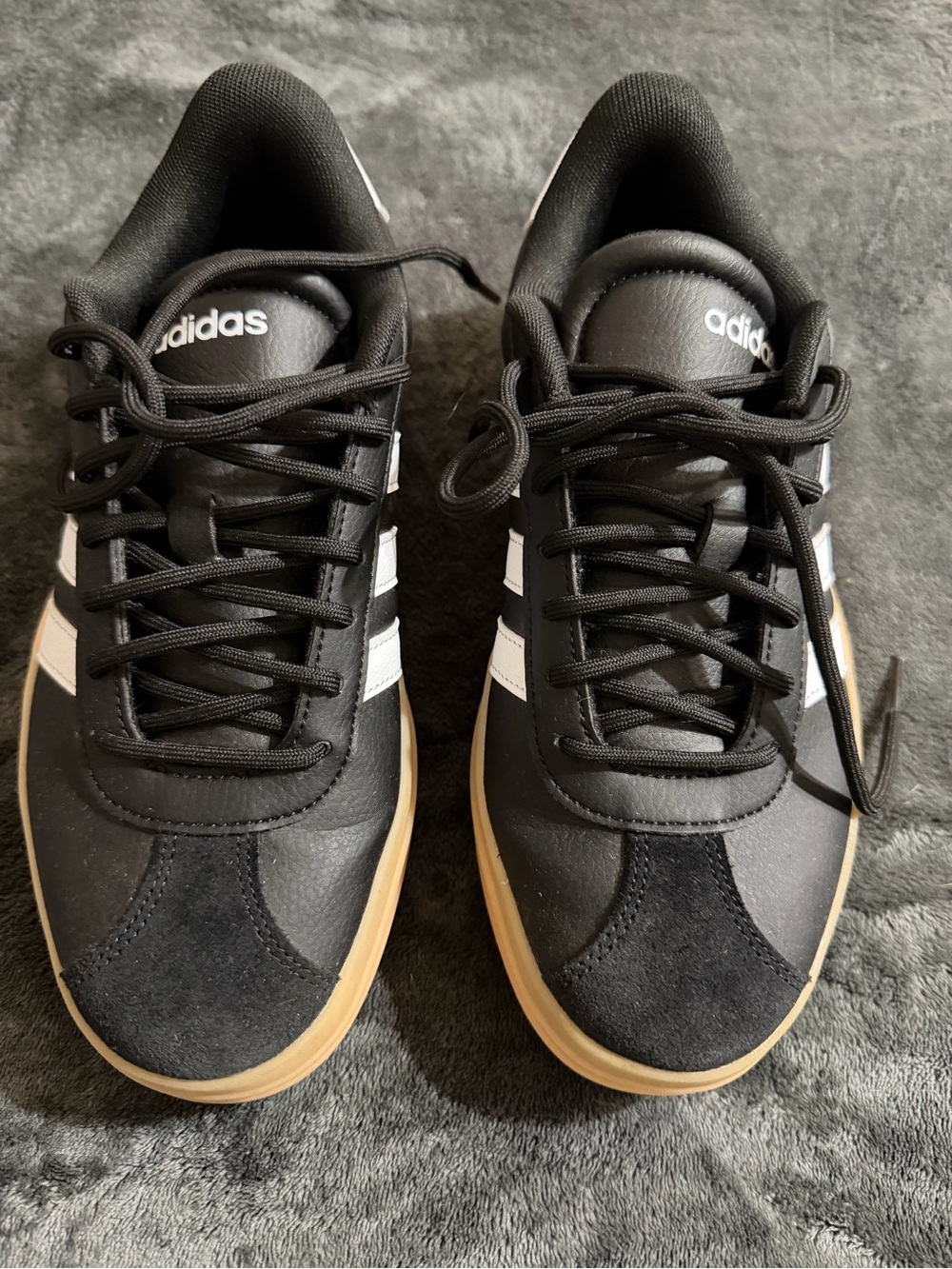 Adidas VL Court Bold “Black White Gum” Size 7 - Picture 4 of 6